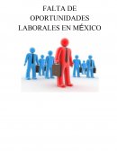 Como son la Falta de oportunidades en México