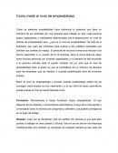 Como medir el nivel de empleabilidad
