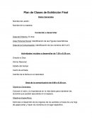 Plan de Clases de Exhibición Final