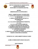 INGENIERÍA INDUSTRIAL: ADMINISTRACIÓN DE LOS INVENTARIOS.