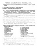 TERCER EXAMEN PARCIAL PROCESAL CIVIL
