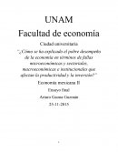 Economía mexicana: Ensayo final