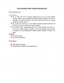 APLICACIONES PARA VIDEOCONFERENCIAS