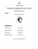 Trabajo Grupal “Creciente protagonismo de la mujer”
