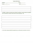 Prueba Escribe las oraciones que te dictará tu profesora, recuerda separar las palabras como corresponde y comenzar cada oración con letra mayúscula.