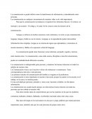 La comunicación se puede definir como la transferencia de información y entendimiento entre personas