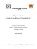 Derecho Financiero "El presupuesto".