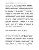 CONTRATO DE VENTA BAJO FIRMA PRIVADA