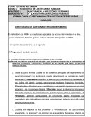 CUESTIONARIO DE AUDITORÍA DE RECURSOS HUMANOS