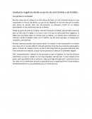 Conductas negativas desde un punto de vista familiar y de la biblia