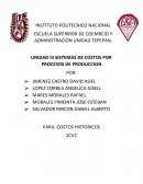 SISTEMAS DE COSTOS POR PROCESOS DE PRODUCCION