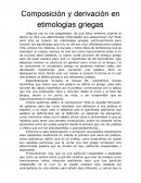 Ensayo De Etimologias Griegas