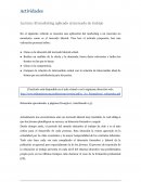 Actividades Lectura: El marketing aplicado al mercado de trabajo