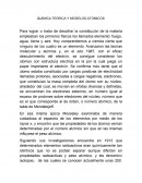 QUÍMICA TEÓRICA Y MODELOS ATOMICOS