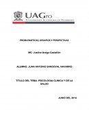 PROBLEMÁTICAS, DESAFIOS Y PERSPECTIVAS PSICOLOGIA CLINICA Y DE LA SALUD