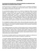 Autoestima: Lazos diferenciales con la autoestima implícita y explicita