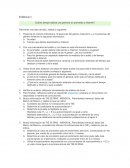 La gran Pregunta de manera individual a 10 personas del género masculino y a 10 personas del género femenino la siguiente información: