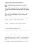 Capítulos: el capitulo es la parte que señala la división general del cuerpo de trabajo. Los capítulos presentan los grandes temas en los cuales se divide el trabajo.