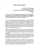 ENSAYO “CREAR O MORIR”.