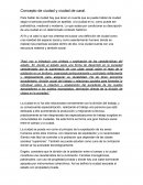 Concepto de ciudad y ciudad de Caral.