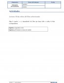 Elige la opción 1 o 2 dependiendo del libro que hayas leído y realiza la ficha correspondiente.