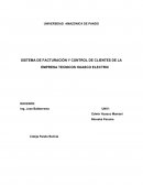 SISTEMA DE FACTURACIÓN Y CONTROL DE CLIENTES DE LA EMPRESA TECNICOS HUASCO ELECTRIC