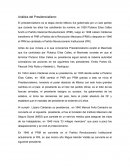 Análisis del Presidencialismo