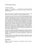 Primera propuesta de solución del problema