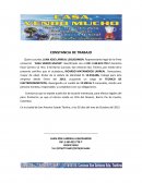 Referencia comercial - Constancia de Trabajo