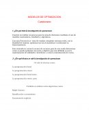MODELOS DE OPTIMIZACION