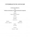 Problemas relacionados en el ámbito profesional de la ingeniería civil