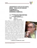 El amor en los tiempos de cólera. ANALISIS