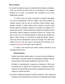 El consumo de sustancias supone un grave problema biológico, psicológico y social. Página 1