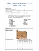 DIRECTORIO DE MATERIALES DE CONSTRUCCIÓN