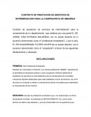 CONTRATO DE PRESTACION DE SERVICIOS DE INTERMEDIACION PARA LA COMPRAVENTA DE INMUEBLE