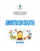 Como influye la administración en la educación