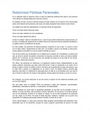 Relaciones Públicas Personales.