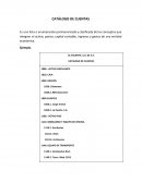 DESARROLLO DE EL CATÁLOGO DE CUENTAS