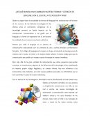 ¿De qué manera han cambiado nuestra formas y códigos de lenguaje con el uso de la tecnología y web?[