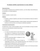 El método científico experimental en la vida cotidiana