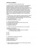 Examen de ciencias: Química