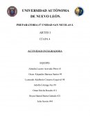 Actividad integradora de Artes.