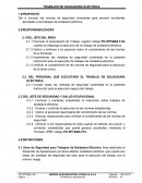 Procedimiento de soldadura electrica