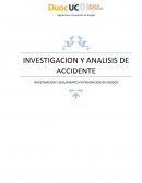 INVESTIGACION Y ANALISIS DE ACCIDENTE