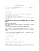Cómo tomar notas. La estrategia de toma de notas se conforma por las siguientes operaciones fundamentales