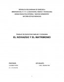 Noviazgo y matrimonio. Bajo su propio concepto diga ¿qué es el noviazgo a temprana edad?
