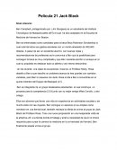 ORIGINAL Niveles de comprension Lectora pelicula ·"21BlackJack"