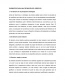 ELEMENTOS PARA UNA DEFINICIÓN DEL DERECHO
