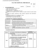 FICHA DE SESIÓN DE APRENDIZAJE