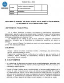 REGLAMENTO GENERAL DE TRABAJO FINAL DE LA TECNICATURA SUPERIOR EN SISTEMAS DE TELECOMUNICIONES (TSST)